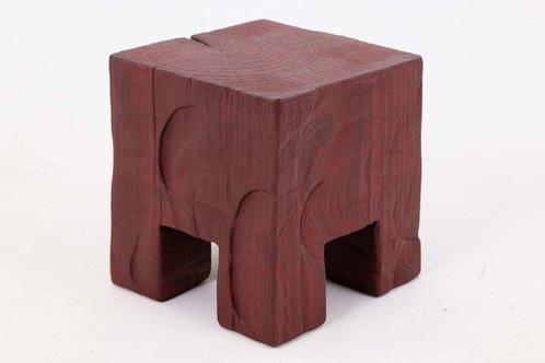 Logniture - Bijzettafel - Houten massief, met kettingzaag, Antiek en Kunst, Kunst | Designobjecten