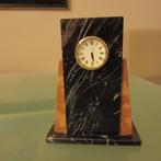 Horloge de bureau - Vintage Marbre, Laiton - 1980-1990