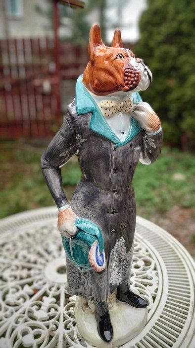 Ronzan - Giovanni Ronzan - Statuette, Boxer - 65 cm -, Antiek en Kunst, Antiek | Glaswerk en Kristal