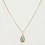 Collier avec pendentif - 18 carats Or jaune, Handtassen en Accessoires, Antieke sieraden