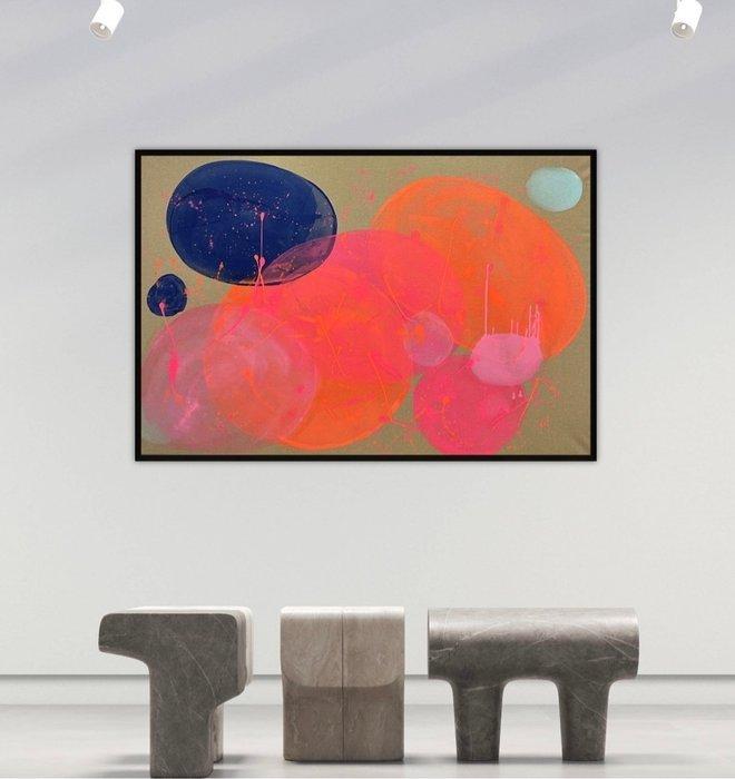 Stefanie Raus - Neon Bubbles 1040 XXL, Antiek en Kunst, Kunst | Schilderijen | Modern