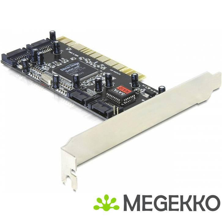 Delock 70154 PCI-kaart > 4 x interne SATA met RAID, Computers en Software, Netwerkkaarten, Nieuw, Verzenden