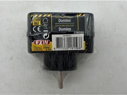 Veiling - 10x EXIN verdeelstekker zwart, Doe-het-zelf en Bouw, Elektriciteit en Kabels