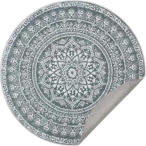 Rond Tapijt – Pluizig Decoratief – Anti-slip - Grijs, Huis en Inrichting, Stoffering | Tapijten en Vloerkleden, Nieuw, Ophalen of Verzenden