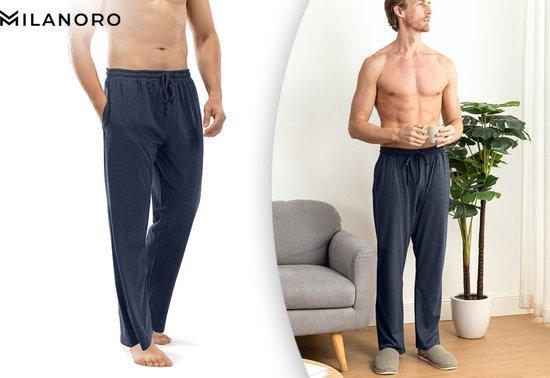 2dekans | Milanoro - Set van 2 katoenen pyjamabroeken voor, Kleding | Heren, T-shirts, Ophalen of Verzenden