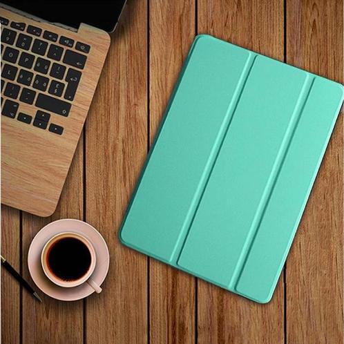 iPad Pro 9.7 (2016)  Leren Vouwbare Cover Hoesje Case Groen, Telecommunicatie, Mobiele telefoons | Hoesjes en Screenprotectors | Overige merken
