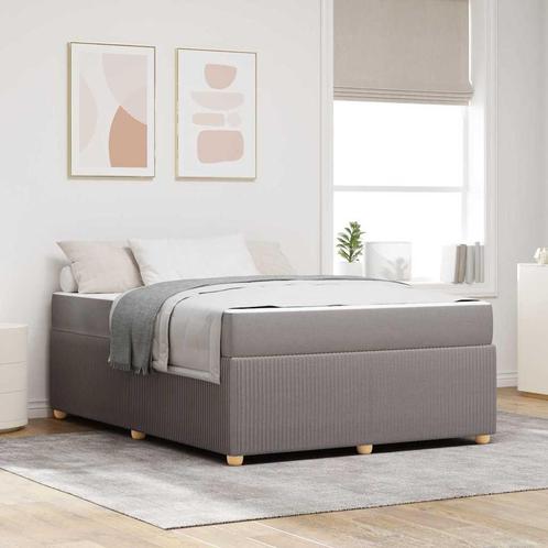 vidaXL Bedframe Anders Taupe 160 x 200 cm Stof, Huis en Inrichting, Slaapkamer | Bedden, Nieuw, Verzenden