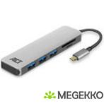 ACT AC7051 USB-C 3.2 Gen1 Hub & Card Reader, Nieuw, Verzenden
