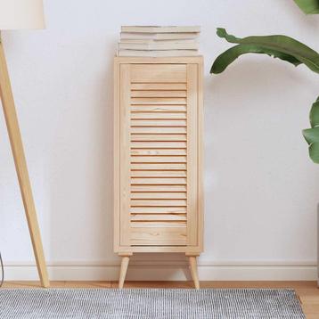 vidaXL Kastdeur met lamellen 69x29,5 cm massief grenenhout, Doe-het-zelf en Bouw, Verzenden, Nieuw