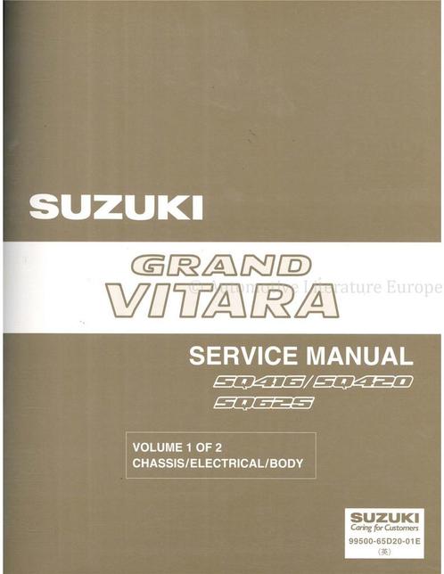 2003 SUZUKI GRAND VITARA SQ416 | SQ420 | SQ625, Auto diversen, Handleidingen en Instructieboekjes