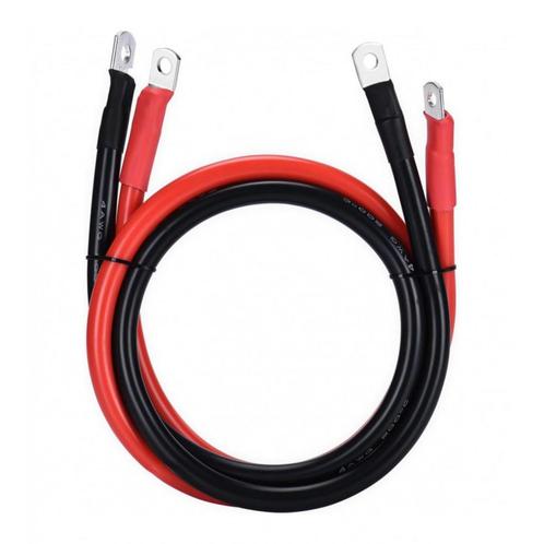 Accukabelset rood/zwart 50mm² - 2 meter - 2x M10 oog, Doe-het-zelf en Bouw, Zonnepanelen en Toebehoren, Nieuw, Verzenden