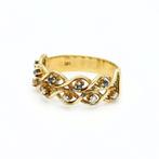 Bague - 14 carats Or jaune - Diamant - Saphir