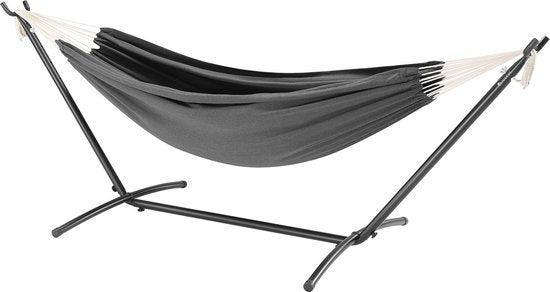 2dekans | Juskys Hangmat Paya - Antraciet - Incl. Onderstel, Tuin en Terras, Tuinsets en Loungesets, Ophalen of Verzenden