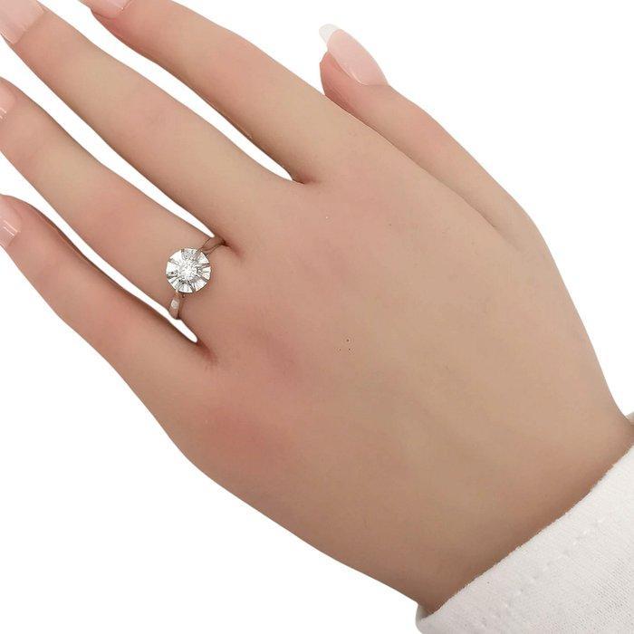 Ring - 18 karaat Geel goud - 0.30ct. tw. Diamant, Handtassen en Accessoires, Ringen