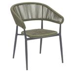 Stoel | PVC Rotan/Aluminium | Groen | Grijs Frame |, Zakelijke goederen, Verzenden, Nieuw in verpakking