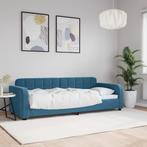vidaXL Slaapbank 80x200 cm fluweel blauw, Verzenden, Nieuw