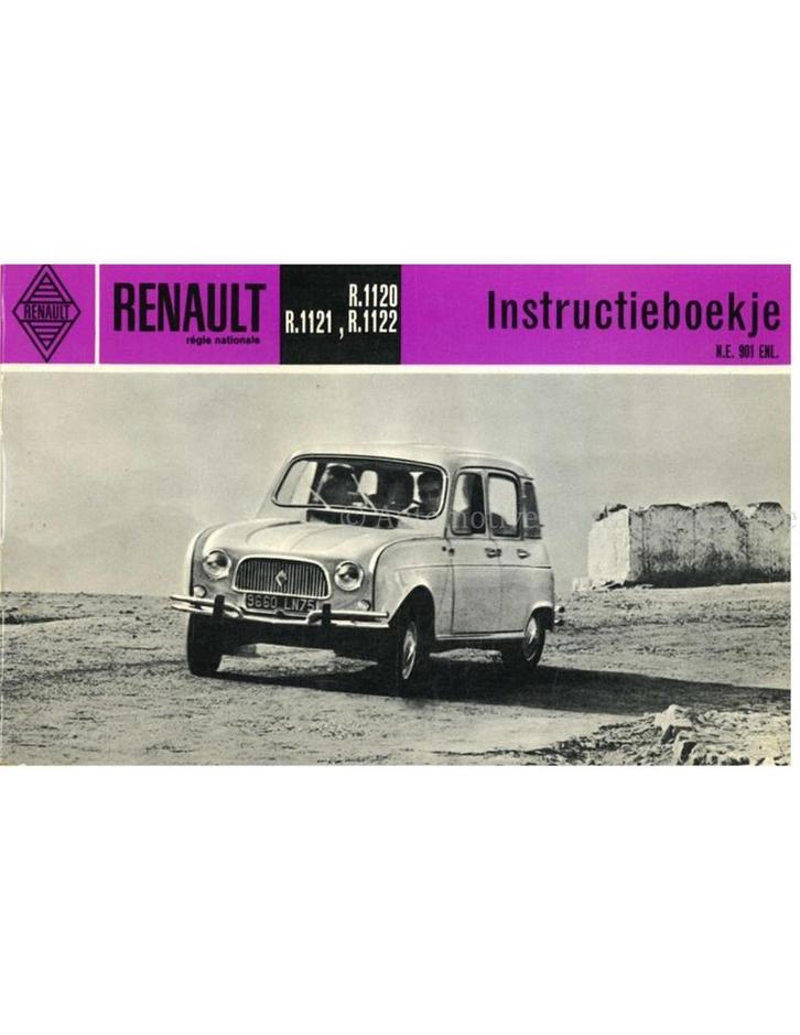 1968 RENAULT 4 INSTRUCTIEBOEKJE NEDERLANDS, Auto diversen, Handleidingen en Instructieboekjes