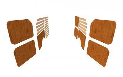 Lat-wand betimmering en deurpanelen Ford Transit Custom 2023, Auto-onderdelen, Interieur en Bekleding, Nieuw, Ford, Verzenden