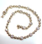Armband - 14 karaat Geel goud - 1.40ct. tw. Diamant, Handtassen en Accessoires, Armbanden, Nieuw
