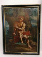 Anonyme XVII siècle - Saint Jean-Baptiste dans le désert, Antiek en Kunst, Kunst | Schilderijen | Klassiek
