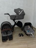Stokke Xplory Black Grey Melange Kinderwagen 3-in-1 Compleet, Kinderen en Baby's, Kinderwagens en Combinaties, Overige merken