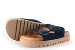 VIA VAI Slippers in maat 37 Blauw, Kleding | Dames, Schoenen, Slippers, Zo goed als nieuw, VIA VAI, Verzenden