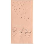 Happy Birthday Servetten Pastel Roze 33cm 10st, Verzenden, Nieuw