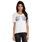 Zoe Karssen • wit shirt met vingers tee peace • S, Kleding | Dames, Verzenden, Wit, Zoe Karssen, Nieuw