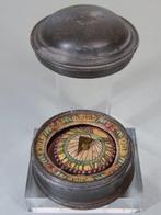 Zonnewijzer - Tin, Papier, Messing - Duitsland - 1800-1850 -