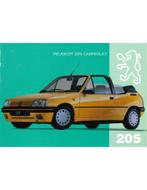 1994 PEUGEOT 205 CABRIOLET BROCHURE NEDERLANDS