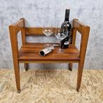 Bijzettafel - Teakfineer en massief beuken. - Vintage, Antiek en Kunst