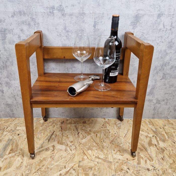 Bijzettafel - Teakfineer en massief beuken. - Vintage, Antiek en Kunst, Kunst | Designobjecten