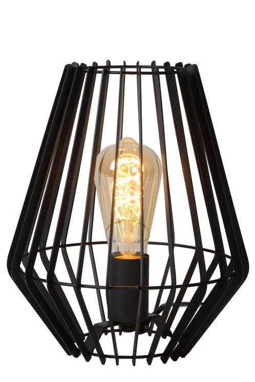 Lucide REDA - Tafellamp - 1xE27 - Zwart, Huis en Inrichting, Lampen | Tafellampen, Nieuw, Verzenden