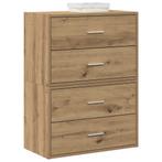 vidaXL Kasten met 2 lades 2st 60x31x40cm bewerkt hout, Huis en Inrichting, Kasten | Overige, Verzenden, Nieuw