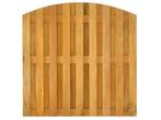 5x 17-planks - tuinscherm toog hardhout 180x180x3.9 cm