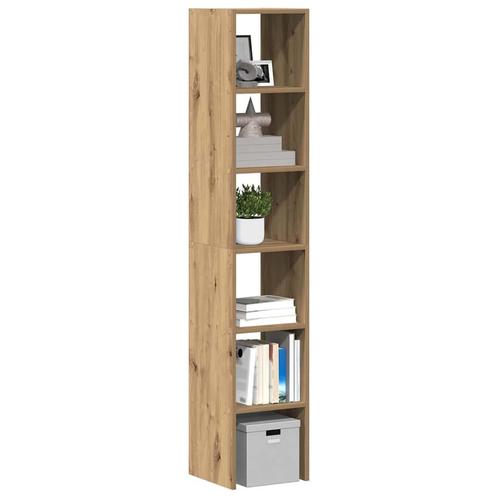 vidaXL Boekenkasten 2 st 30x30x80 cm bewerkt hout artisanaal, Huis en Inrichting, Kasten | Overige, Nieuw, Verzenden
