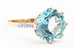Zonder Minimumprijs - Ring - 14 karaat Geel goud Topaas -, Handtassen en Accessoires, Ringen, Nieuw