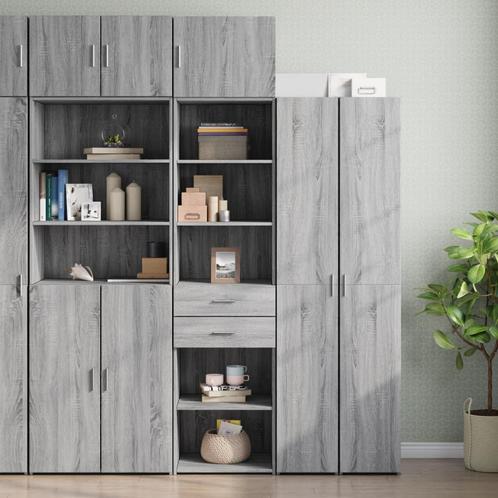 vidaXL Armoire de rangement mince sonoma gris, Maison & Meubles, Armoires | Dressoirs, Neuf, Envoi