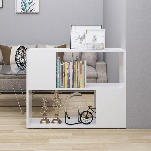 vidaXL Tv-meubel 80x24x63 cm bewerkt hout wit, Huis en Inrichting, Kasten |Televisiemeubels, Nieuw, Verzenden