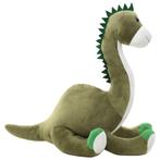 vidaXL Knuffel dinosaurus brontosaurus pluche groen, Verzenden