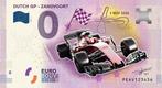 Nederland. 0 Euro Banknote 2020 Dutch GP Zandvoort (Colour, Postzegels en Munten