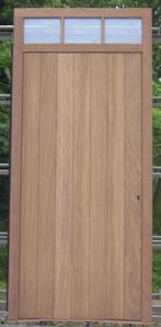 afrormosia houten voordeur , buitendeur , deur 112 x 248, Doe-het-zelf en Bouw, Deuren en Vliegenramen, 100 tot 120 cm, 215 cm of meer