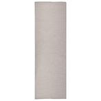 vidaXL Buitenkleed platgeweven 80x250 cm taupe, Huis en Inrichting, Verzenden, Nieuw