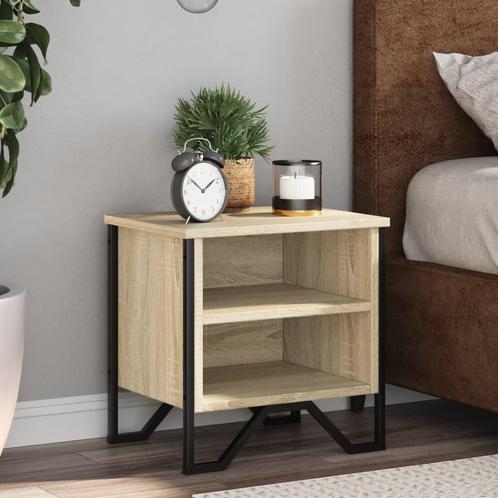 vidaXL Nachtkastje 40x30x40 cm spaanplaat sonoma, Huis en Inrichting, Slaapkamer | Nachtkastjes, Nieuw, Verzenden