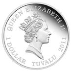 Tuvalu. 1 Dollar 2010 Working Dogs - Australian Cattle Dog,