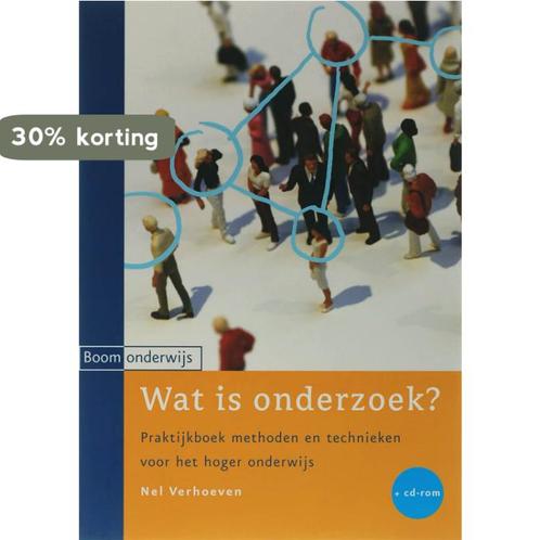 Wat Is Onderzoek? + Cd-Rom 9789047300014 Nel Verhoeven, Livres, Politique & Société, Envoi