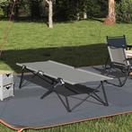 vidaXL Opvouwbaar Campingbed Grijs 206 x 76 x 74 cm Oxford, Caravans en Kamperen, Verzenden, Nieuw
