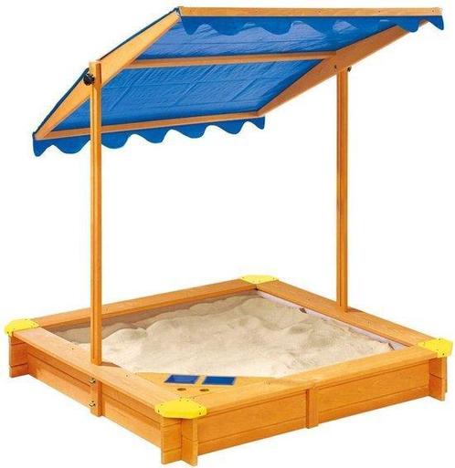MaxxGarden Zandbak met verstelbaar dak 120 x 120cm - P21178, Kinderen en Baby's, Speelgoed | Buiten | Zandbakken, Nieuw, Ophalen
