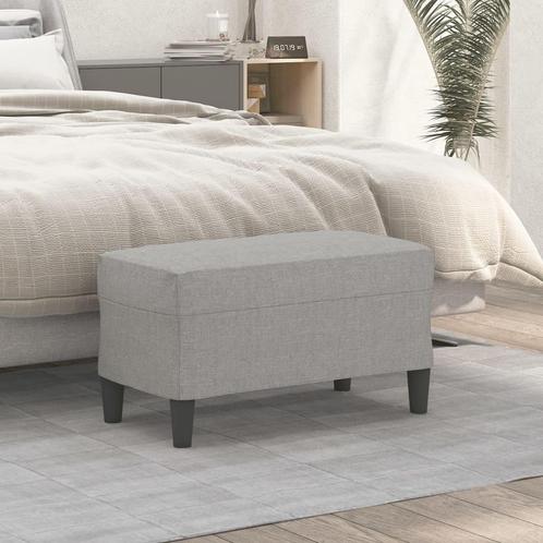 vidaXL Bankje 70x35x41 cm stof lichtgrijs, Huis en Inrichting, Overige Huis en Inrichting, Nieuw, Verzenden