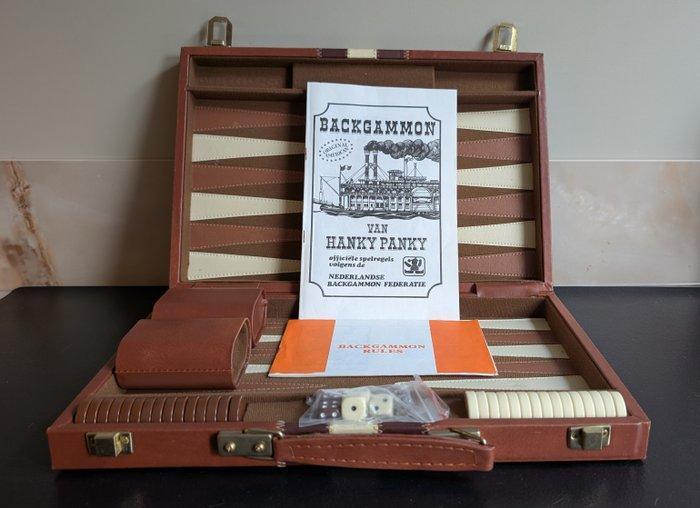 Bordspel - vintage bordspel- Backgammon in koffer. - hout,, Antiek en Kunst, Antiek | Overige Antiek